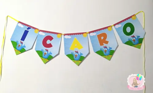 Bandeirola Galinha Pintadinha