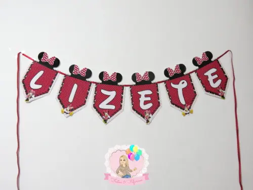 Bandeirola Nome Minnie