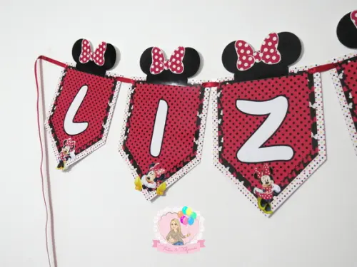 Bandeirola Nome Minnie