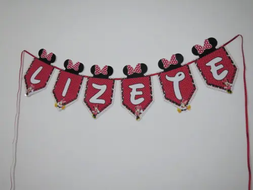 Bandeirola Nome Minnie