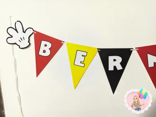 Bandeirola Personalizada Mickey