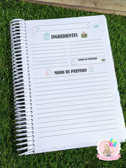Caderno de Receitas Personalizado