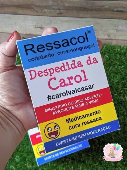Caixinha de Remédio Despedida de Solteira