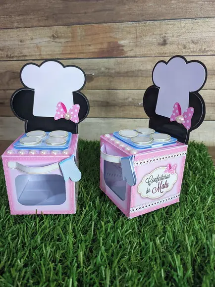 Caixinha Fogão Minnie Confeiteira