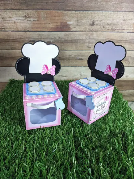 Caixinha Fogão Minnie Confeiteira