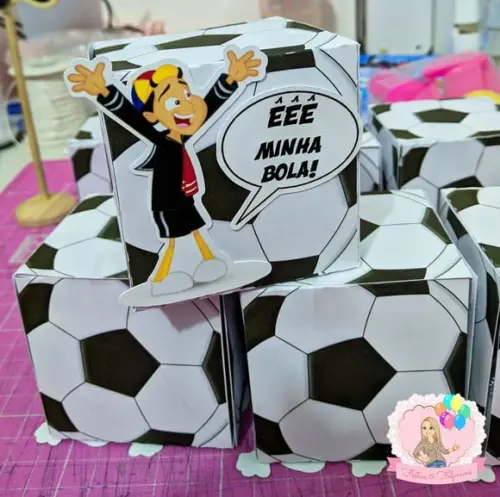 Caixinha Kiko Bola Quadrada Festa Chaves