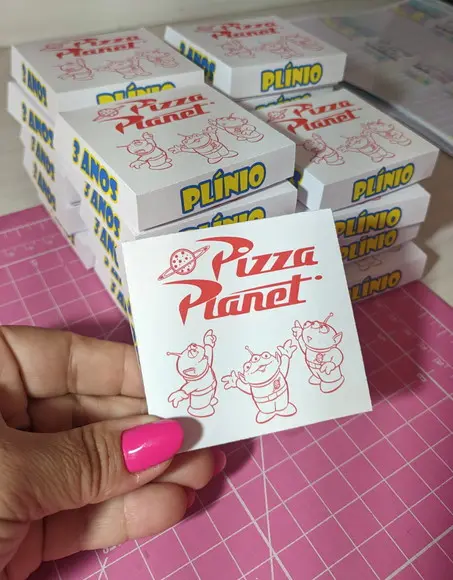 Caixinha Pizza Planet Toy Story Personalizada