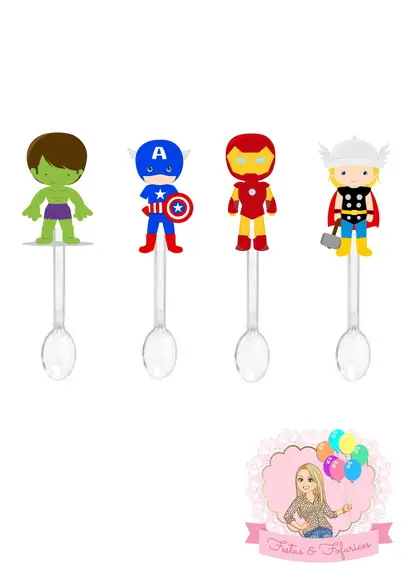 Colher Docinho Heróis Vingadores