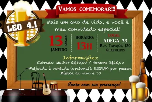 Convite Digital Festa Boteco