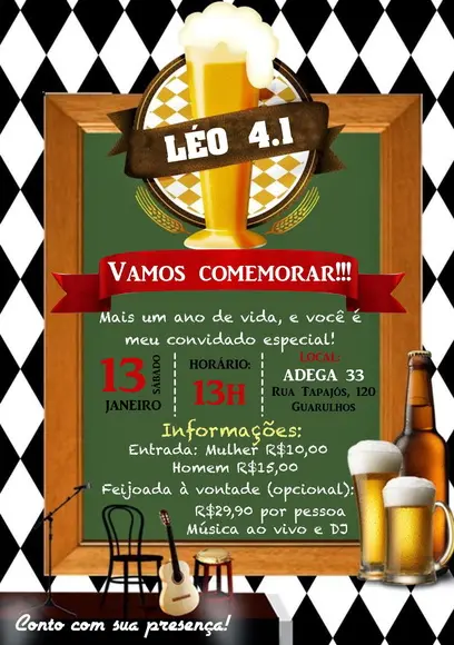 Convite Digital Festa Boteco