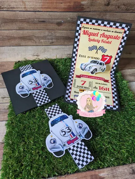 Convite Fusca Herbie