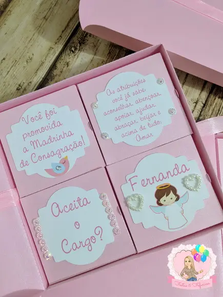 Convite Madrinha e Padrinho Batizado