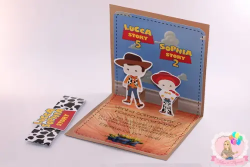 Convite Pop Up Personalizado Toy Story