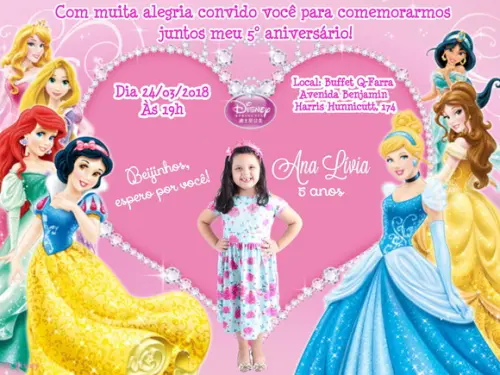 Convite Princesas