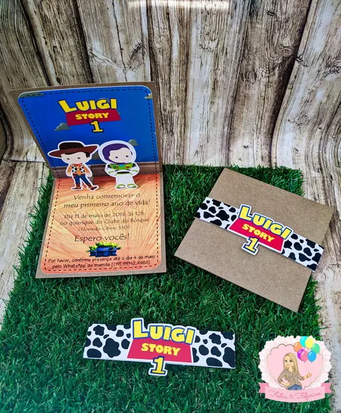 Convite Toy Story Pop Up
