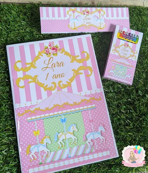 Kit de Colorir Carrossel