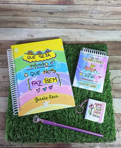 Kit Caderno, Bloquinho e Post-it Personalizado