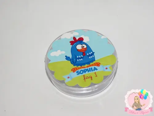 Latinha de Acrílico Galinha Pintadinha