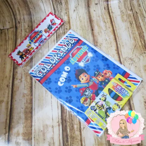 Lembrancinha de Colorir Patrulha Canina
