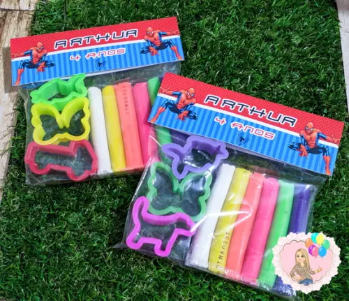 Lembrancinha Kit Massinha Homem Aranha