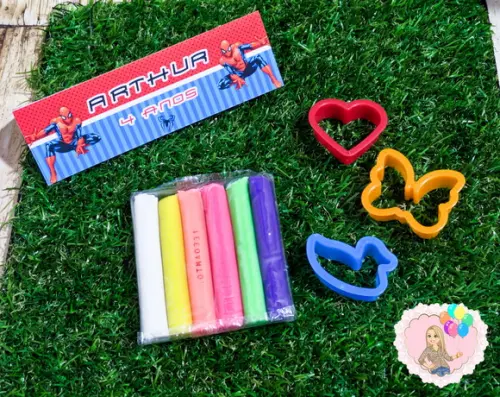 Lembrancinha Kit Massinha Homem Aranha