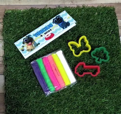 Lembrancinha Kit Massinha Personalizado Puppy Dog Pals
