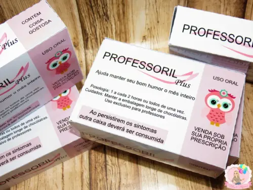 Lembrancinha Professores (caixinha Vazia)