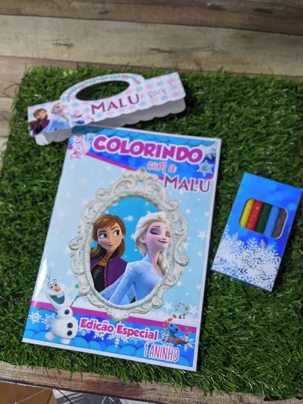 Livro de Colorir Personalizado Frozen