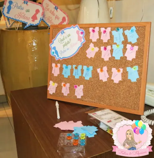 Mini Bodys para Quadro Palpite para Chá Revelação