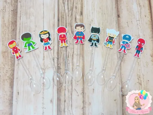 Mini Colheres Colherinhas Super Heróis