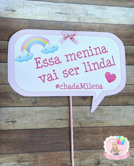 Plaquinhas Chuva de Amor
