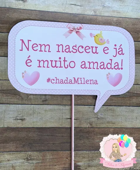 Plaquinhas Chuva de Amor