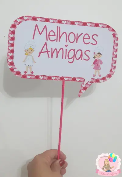 Plaquinhas Divertidas Festa Spa
