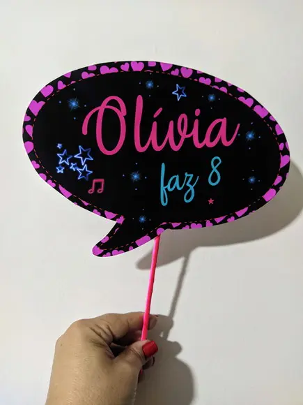 Plaquinhas Divertidas para Fotos Neon
