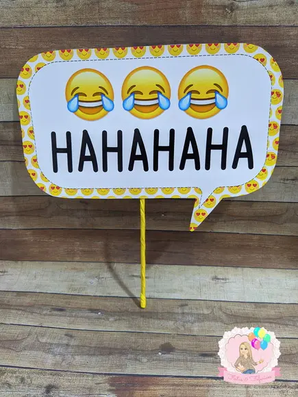 Plaquinhas Foto Emoji