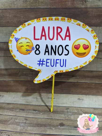 Plaquinhas Foto Emoji