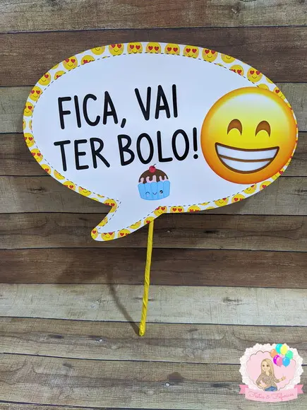 Plaquinhas Foto Emoji