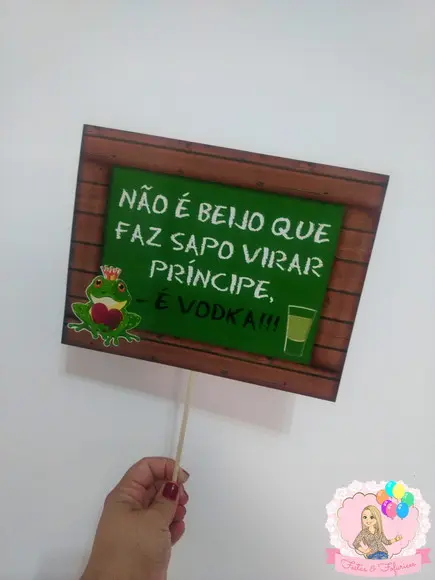Plaquinhas para Foto Festa Boteco