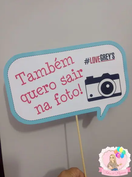 Plaquinhas para Foto Greys Anatomy