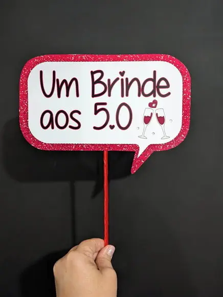 Plaquinhas para Fotos 50 Anos