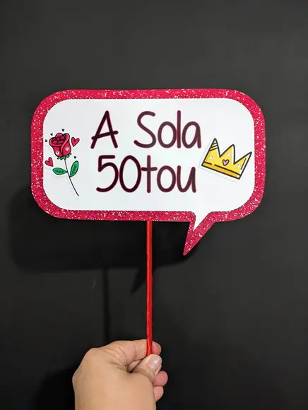 Plaquinhas para Fotos 50 Anos
