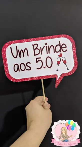 Plaquinhas para Fotos 50 Anos