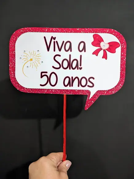 Plaquinhas para Fotos 50 Anos