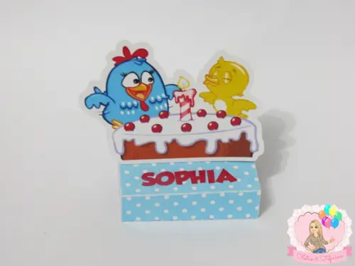 Porta Chocolate Duplo Galinha Pintadinha
