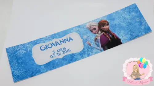 Rótulo Adesivo Água Frozen