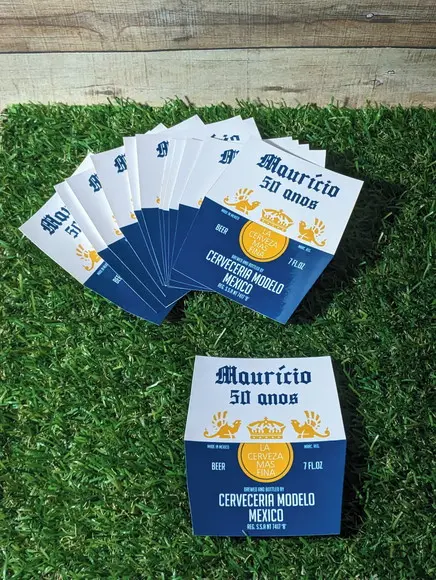 Rótulo Personalizado de Cerveja Corona