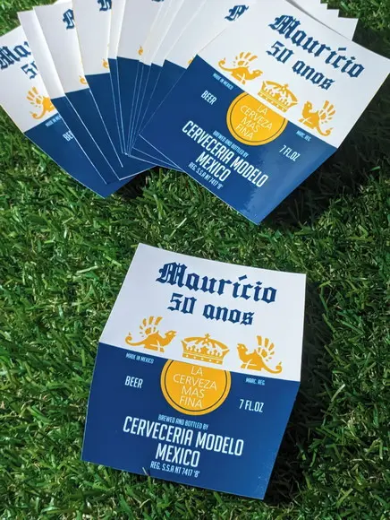 Rótulo Personalizado de Cerveja Corona