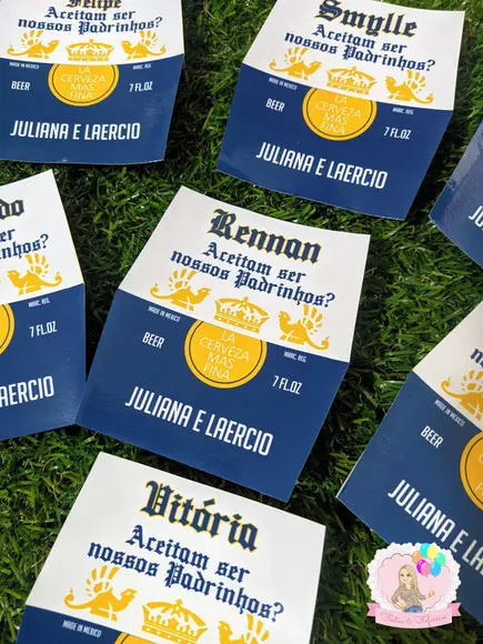 Rótulo Personalizado de Cerveja Corona