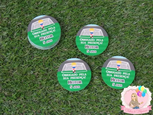 Tag de Agradecimento Festa Futebol