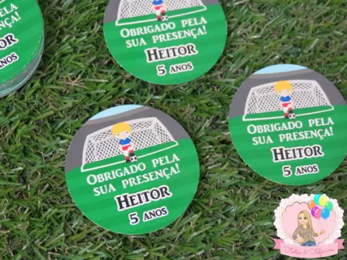 Tag de Agradecimento Festa Futebol